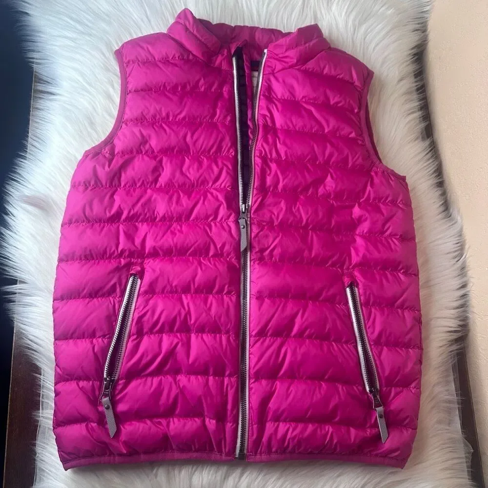 Hanna Andersson Pink Down Puffer Vest Size 14-16